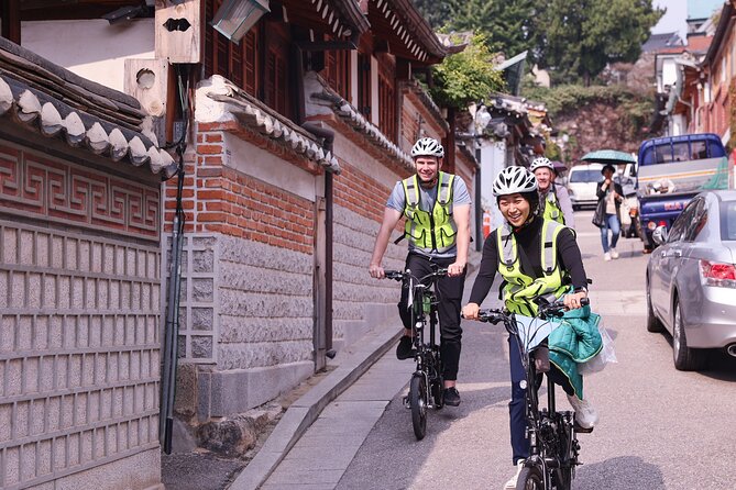 Afternoon E-bike tour and "Happy Hour" food and drinks - Stop 1: We Ride Korea safety briefing and bike fitting