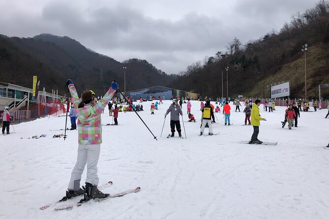 Eobi Ice Valley / Elysian Ski Resort / Nami Island - Ski lesson timing and slope reality on a packed day