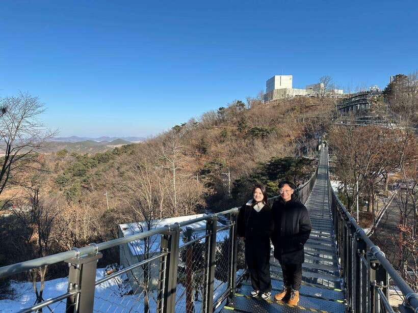 From Seoul: Aegibong Starbucks Observatory & DMZ View - Jogang Observatory and the 1.4 km view of Gaepung-gun