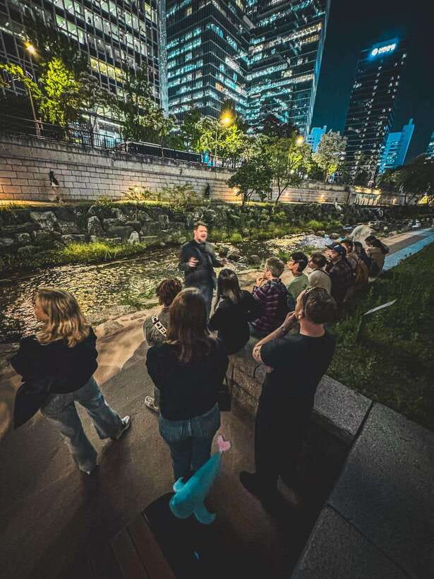 Seoul: Dark Side of the City and Ghost Stories Walking Tour - Cheonggyecheon Stream at night: spooky without chaos