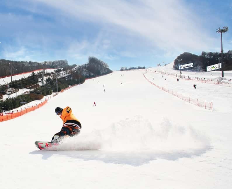 Seoul: Vivaldi Park Winter Ski with Eobi Ice Valley Day Tour - Eobi Ice Valley: natural icicles and photo time without the fuss